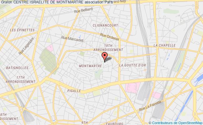 plan association Centre Israelite De Montmartre Paris