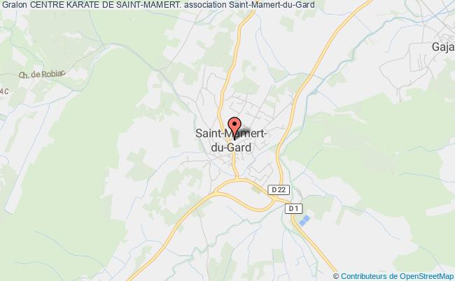 plan association Centre Karate De Saint-mamert. Montpezat
