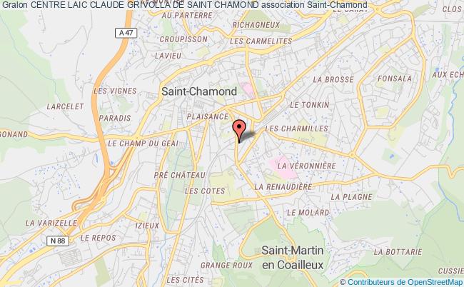 plan association Centre Laic Claude Grivolla De Saint Chamond Saint-Chamond