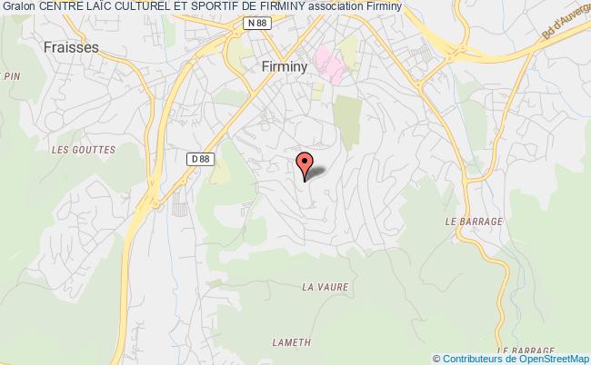 plan association Centre LaÏc Culturel Et Sportif De Firminy Firminy