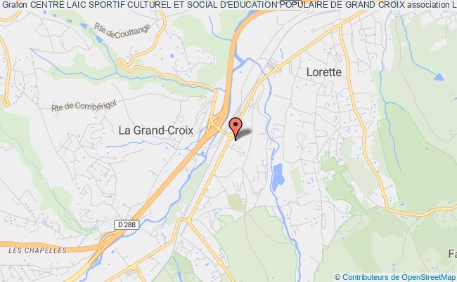 plan association Centre Laic Sportif Culturel Et Social D'education Populaire De Grand Croix La    Grand-Croix