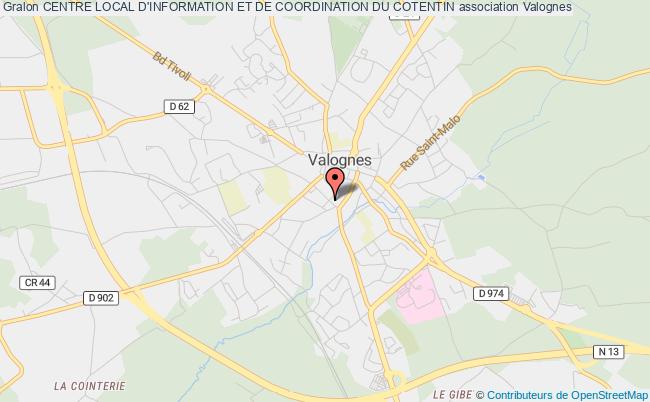 plan association Centre Local D'information Et De Coordination Du Cotentin Valognes