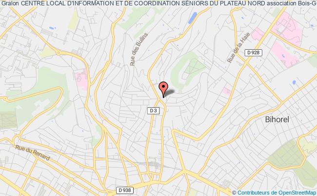 plan association Centre Local D'information Et De Coordination SÉniors Du Plateau Nord Bois-Guillaume