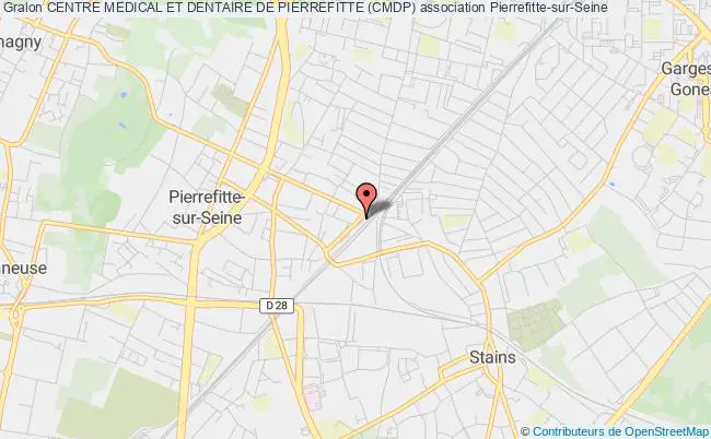 plan association Centre Medical Et Dentaire De Pierrefitte (cmdp) Pierrefitte-sur-Seine