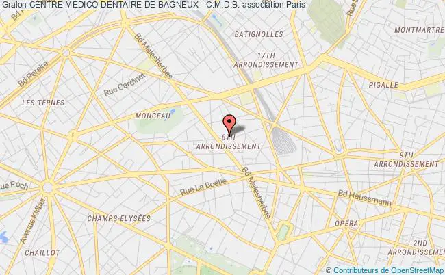 plan association Centre Medico Dentaire De Bagneux - C.m.d.b. Paris