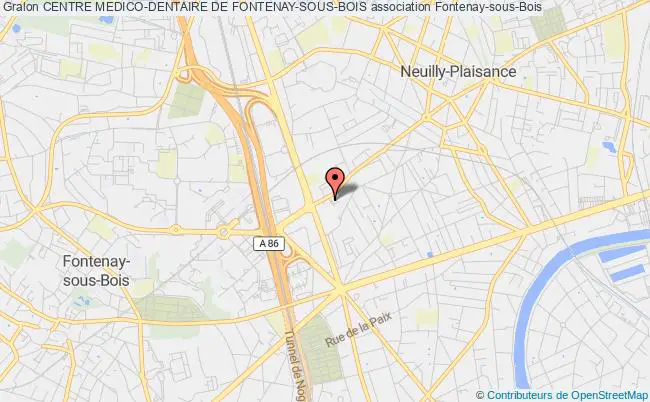 plan association Centre Medico-dentaire De Fontenay-sous-bois Fontenay-sous-Bois
