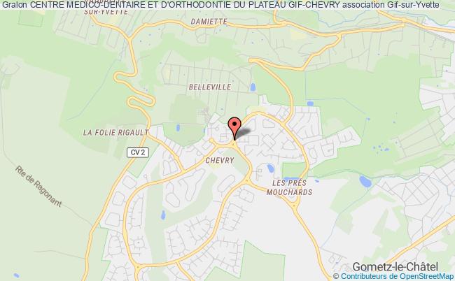 plan association Centre Medico-dentaire Et D'orthodontie Du Plateau Gif-chevry Gif-sur-Yvette
