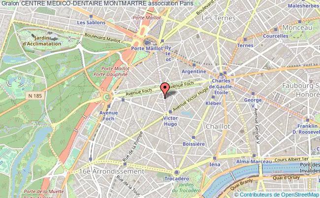plan association Centre Medico-dentaire Montmartre Paris 16ème