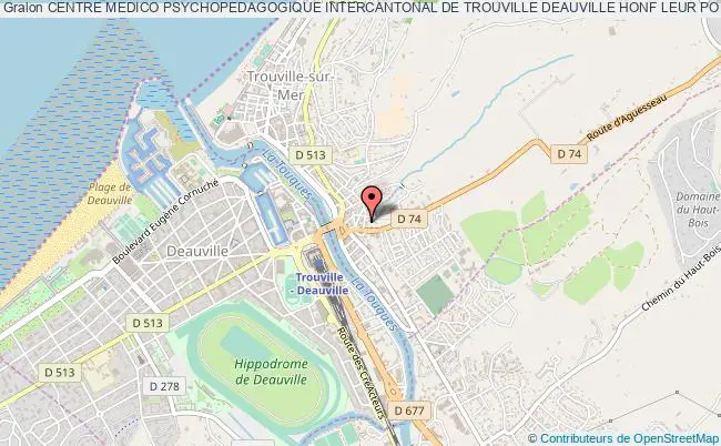 plan association Centre Medico Psychopedagogique Intercantonal De Trouville Deauville Honf Leur Pont L'eveque Trouville-sur-Mer