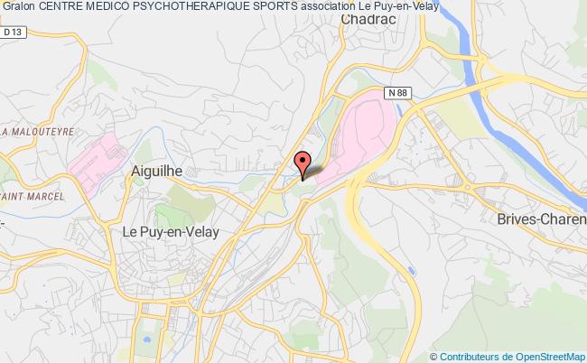 plan association Centre Medico Psychotherapique Sports Le Puy-en-Velay