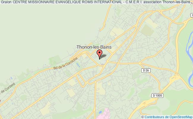 plan association Centre Missionnaire Evangelique Roms International - C.m.e.r.i. Thonon-les-Bains