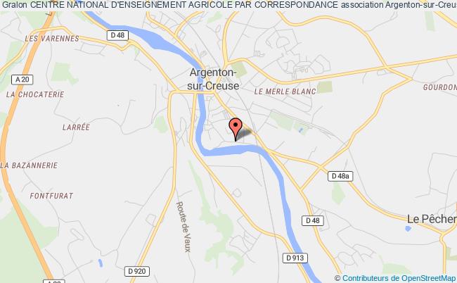 plan association Centre National D'enseignement Agricole Par Correspondance Argenton-sur-Creuse