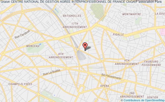 plan association Centre National De Gestion Agree Interprofessionnel De France Cngaif Paris