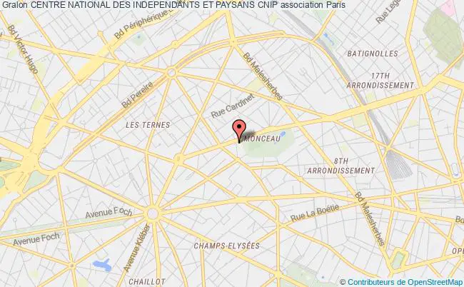 plan association Centre National Des Independants Et Paysans Cnip Paris 8e