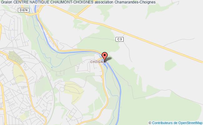 plan association Centre Nautique Chaumont-choignes Chamarandes-Choignes