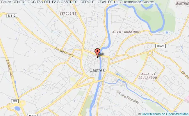 plan association Centre Occitan Del Pais Castres - Cercle Local De L'ieo Castres