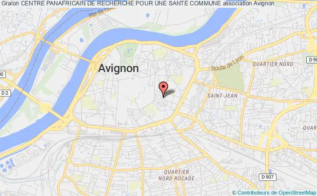plan association Centre Panafricain De Recherche Pour Une SantÉ Commune Avignon