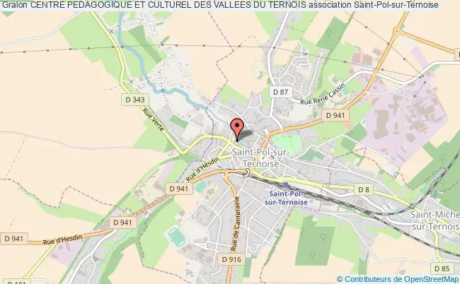 plan association Centre Pedagogique Et Culturel Des Vallees Du Ternois Saint-Pol-sur-Ternoise