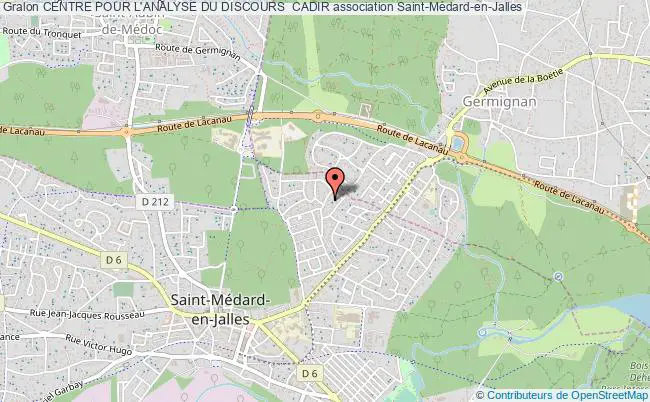 plan association Centre Pour L'analyse Du Discours  Cadir Saint-Médard-en-Jalles