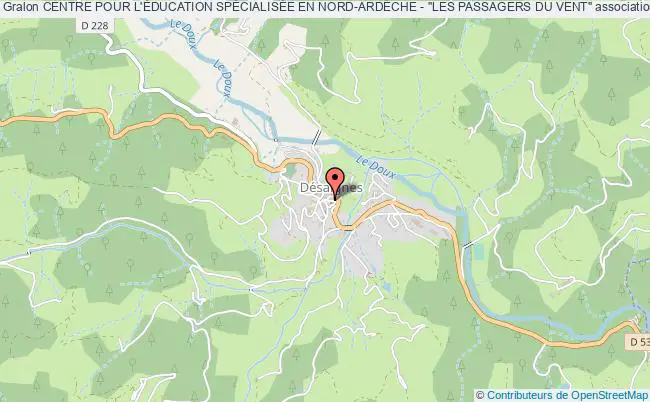 plan association Centre Pour L'Éducation SpÉcialisÉe En Nord-ardÈche - "les Passagers Du Vent" Désaignes