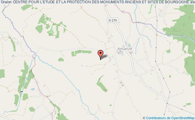 plan association Centre Pour L'etude Et La Protection Des Monuments Anciens Et Sites De Bourgogne Amanzé