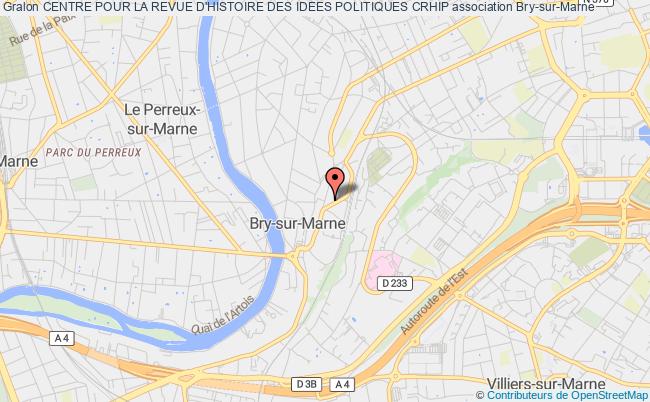 plan association Centre Pour La Revue D'histoire Des Idees Politiques Crhip Bry-sur-Marne