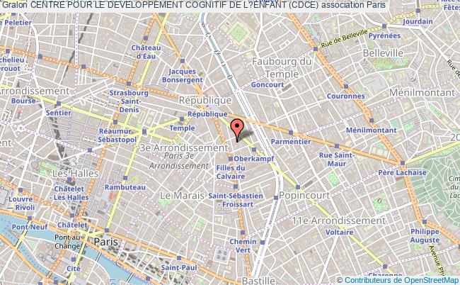 plan association Centre Pour Le Developpement Cognitif De L?enfant (cdce) Paris