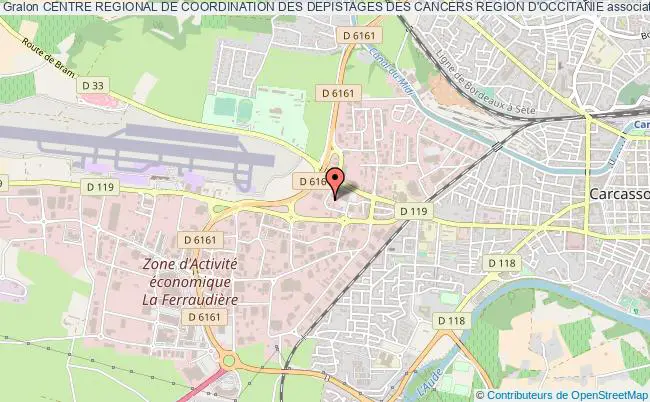 plan association Centre Regional De Coordination Des Depistages Des Cancers Region D'occitanie Carcassonne