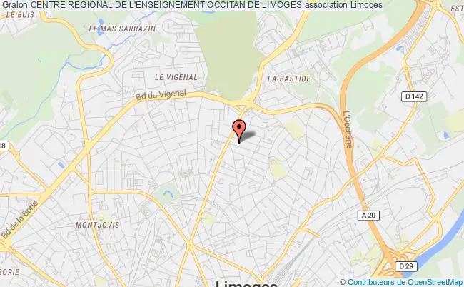 plan association Centre Regional De L'enseignement Occitan De Limoges Limoges