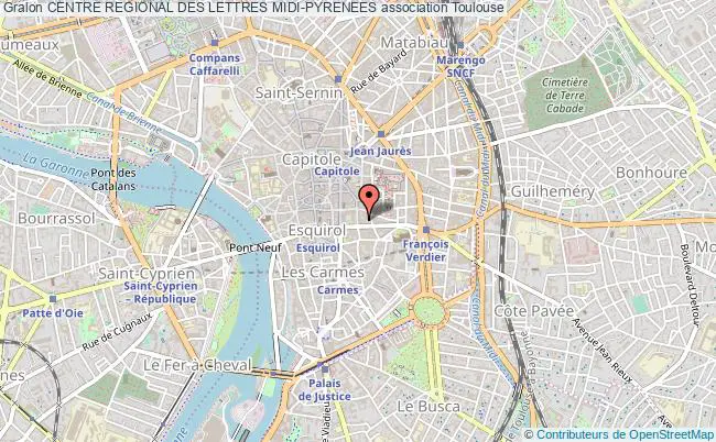 plan association Centre Regional Des Lettres Midi-pyrenees Toulouse