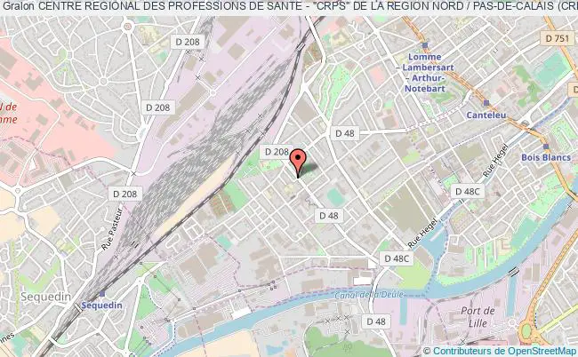 plan association Centre Regional Des Professions De Sante - "crps" De La Region Nord / Pas-de-calais (crps 59/62) Lille