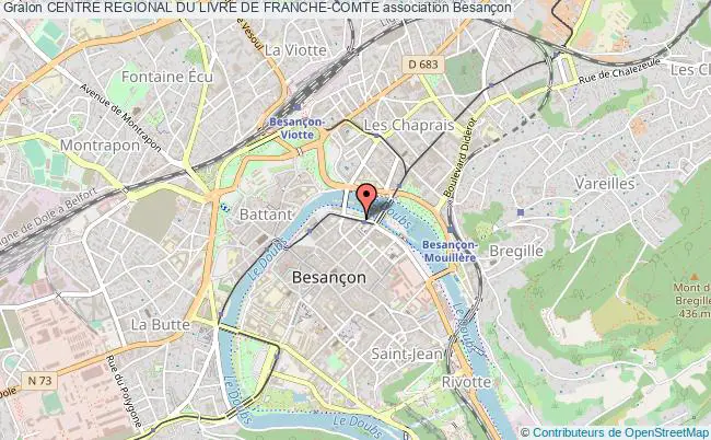 plan association Centre Regional Du Livre De Franche-comte Besançon