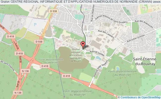 plan association Centre RÉgional Informatique Et D'applications NumÉriques De Normandie (criann) Saint-Étienne-du-Rouvray