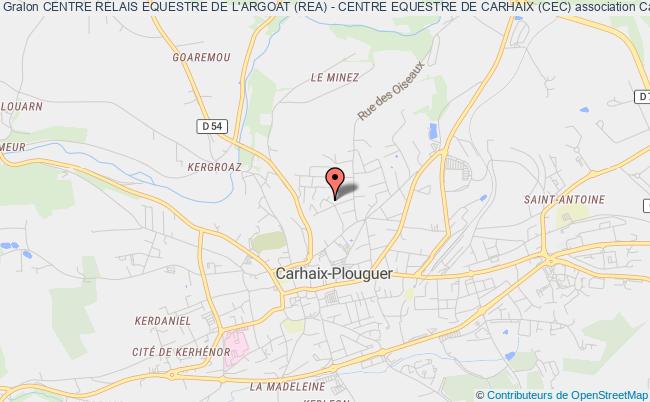 plan association Centre Relais Equestre De L'argoat (rea) - Centre Equestre De Carhaix (cec) Carhaix-Plouguer
