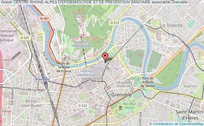 plan association Centre Rhone-alpes D'epidemiologie Et De Prevention Sanitaire Grenoble
