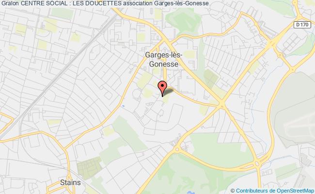 plan association Centre Social : Les Doucettes Garges-lès-Gonesse