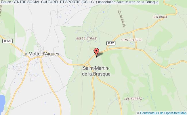 plan association Centre Social Culturel Et Sportif (cs~lc~) Saint-Martin-de-la-Brasque