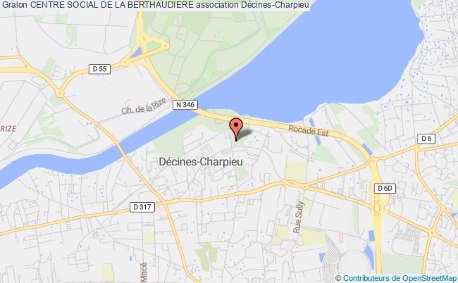 plan association Centre Social De La Berthaudiere Décines-Charpieu