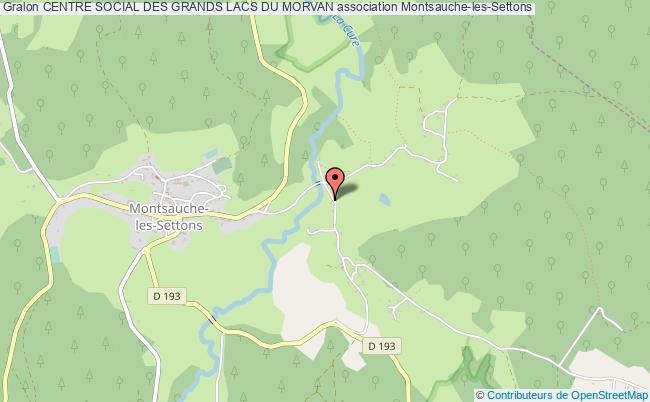 plan association Centre Social Des Grands Lacs Du Morvan Montsauche-les-Settons