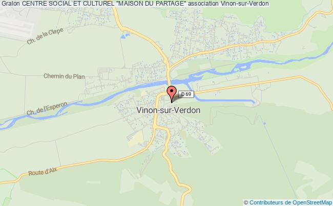 plan association Centre Social Et Culturel "maison Du Partage" Vinon-sur-Verdon