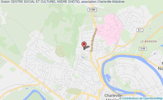 plan association Centre Social Et Culturel Andre DhÔtel Charleville-Mézières