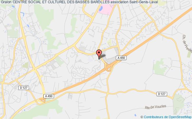 plan association Centre Social Et Culturel Des Basses Barolles Saint-Genis-Laval