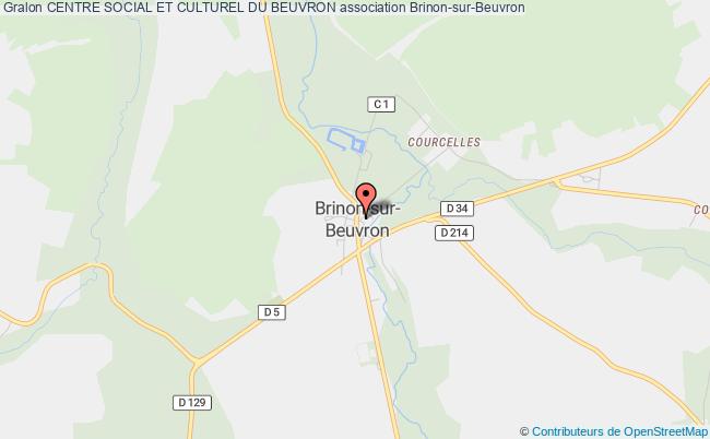 plan association Centre Social Et Culturel Du Beuvron Brinon-sur-Beuvron