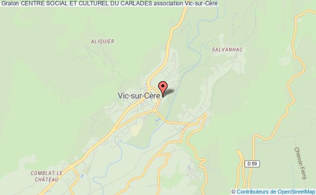 plan association Centre Social Et Culturel Du Carlades Vic-sur-Cère