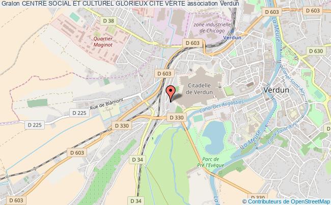 plan association Centre Social Et Culturel Glorieux Cite Verte Verdun