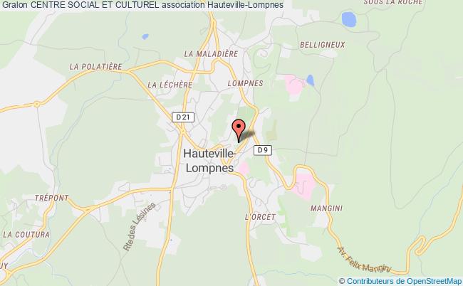 plan association Centre Social Et Culturel Hauteville-Lompnes