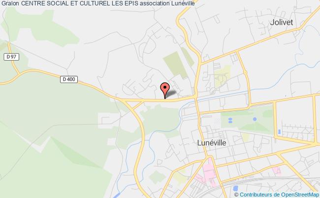 plan association Centre Social Et Culturel Les Epis Lunéville