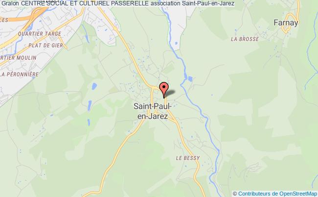 plan association Centre Social Et Culturel Passerelle Saint-Paul-en-Jarez