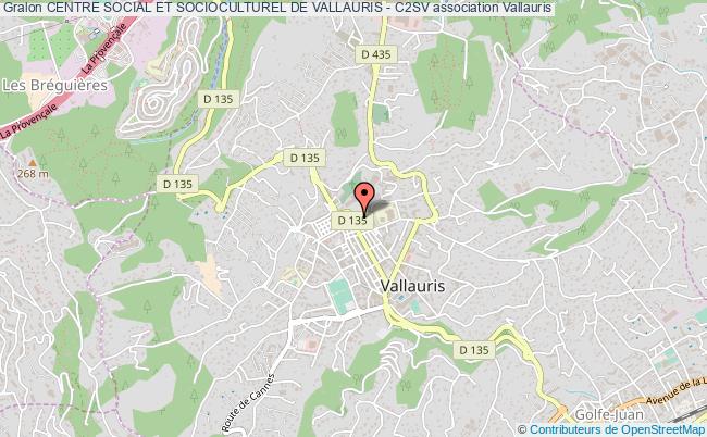 plan association Centre Social Et Socioculturel De Vallauris - C2sv Vallauris