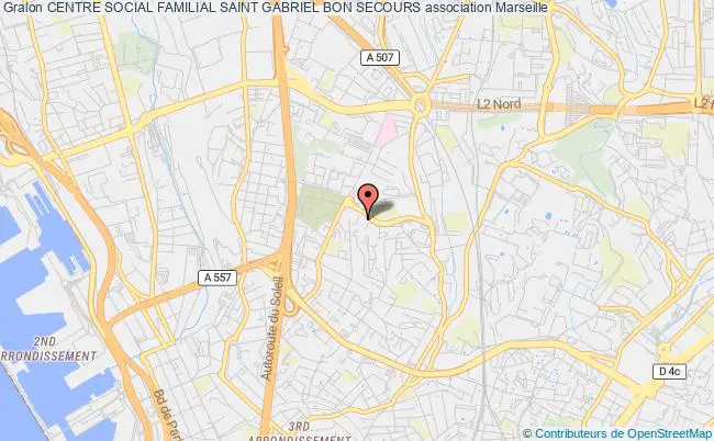 plan association Centre Social Familial Saint Gabriel Bon Secours Marseille